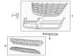 2010 Chrysler Sebring Grille Diagram - 68059358AA
