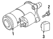 2000 Chrysler Sebring Starter Motor Diagram - R4609058