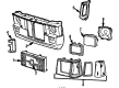 Dodge Omni Grille Diagram - 4270605AB