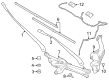 Dodge Wiper Pivot Diagram - 68606982AA