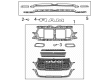 2025 Ram 1500 Grille Diagram - 68668828AA