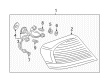 Chrysler Sebring Back Up Light Diagram - MR566314