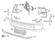 Ram 2500 Bumper Diagram - 1MQ01TZZAB