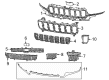 2022 Jeep Grand Cherokee L Grille Diagram - 7CW11GXHAB