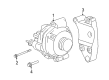 Dodge Alternator Bracket Diagram - 4792830AA