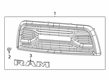 2017 Ram 2500 Grille Diagram - 6NE51SZ0AB