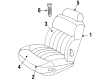 2001 Chrysler LHS Seat Cover Diagram - TN921L2AA