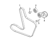 Chrysler Belt Tensioner Diagram - 4593805AB