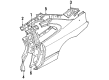 Chrysler Sebring Fender Splash Shield Diagram - MB959487