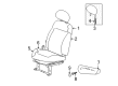 Chrysler PT Cruiser Seat Cover Diagram - XM391FLAA