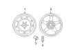 Jeep Wrangler JK Spare Wheel Diagram - 1XA50LD6AA