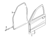 2001 Dodge Durango Door Seal Diagram - 55362042AD