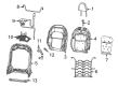 Dodge Charger Daytona Seat Cushion Diagram - 68571862AB