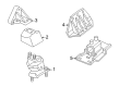 Dodge Intrepid Transmission Mount Diagram - 4725363