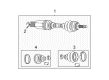 Chrysler Town & Country Axle Shaft Diagram - 4641856AF