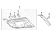 Chrysler 200 Tail Light Diagram - 68110361AA