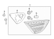 Chrysler 200 Tail Light Diagram - 68110364AA