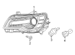 2016 Chrysler 300 Headlight Diagram - 68214383AD