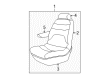 Chrysler Voyager Seat Cushion Diagram - UK601QLAB