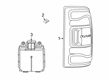 Ram Tail Light Diagram - 68592552AA