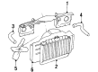 Jeep J20 Radiator Support Diagram - 55019996