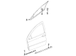 Chrysler 300M Door Moldings Diagram - 4805525AD
