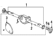 1997 Jeep Cherokee Axle Shaft Diagram - 5018393AA