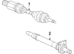 Dodge Avenger Intermediate Shaft Diagram - 5085097AD
