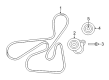 Chrysler Belt Tensioner Diagram - 4891617AB