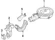 Jeep Comanche Air Intake Coupling Diagram - 53005144