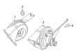 2022 Jeep Renegade Horn Diagram - 68544343AA