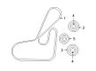 Jeep Drive Belt Diagram - 4891692AB