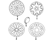 Chrysler Sebring Wheel Cover Diagram - MR798353