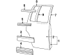 1993 Chrysler LeBaron Door Moldings Diagram - 5011120AA