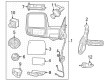 2025 Ram 3500 Car Mirror Diagram - 68662972AB