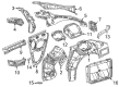 Dodge Charger Daytona Fender Splash Shield Diagram - 68683165AB