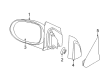 Jeep Compass Car Mirror Diagram - 5115039AC