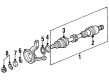1995 Chrysler LeBaron Axle Shaft Diagram - 4511474
