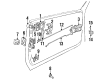 Dodge Shadow Door Latch Assembly Diagram - 4336378