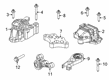 2020 Jeep Compass Transmission Mount Diagram - 68253044AB