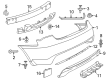 2013 Chrysler 200 Bumper Diagram - 68084893AD