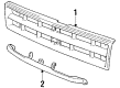 1990 Dodge Colt Grille Diagram - MB736758