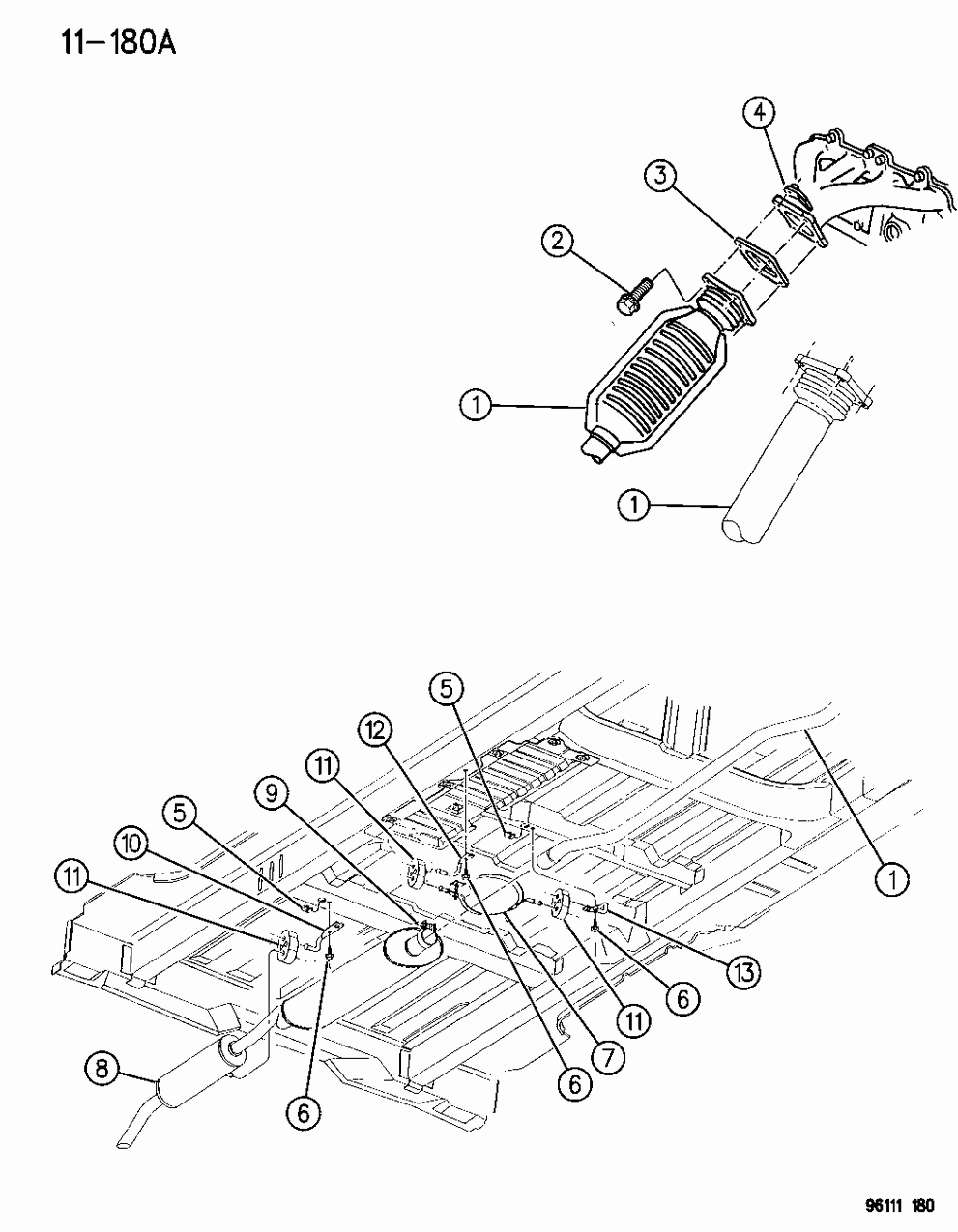 Mopar E0021272 Muffler And Resonator Exhaust