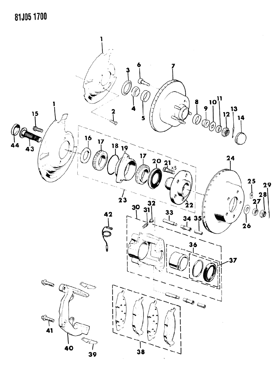 Mopar VXJ15965AB Rotor, Front Brake Mopar VXJ15965AB Rotor, Front Brake