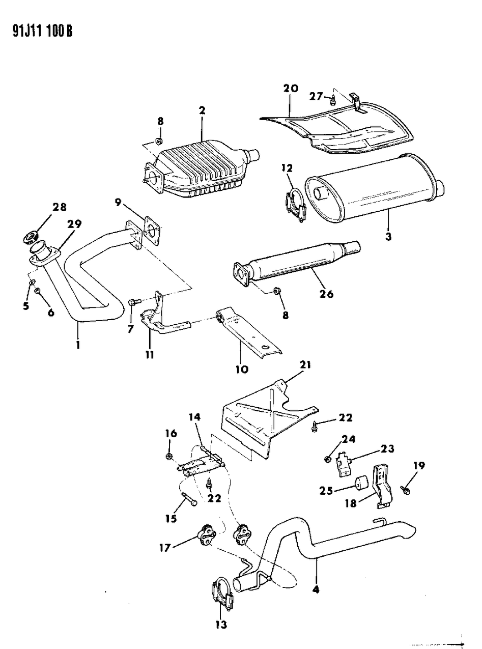 52005199 Mopar Resonator Assembly, Leaded Fuel