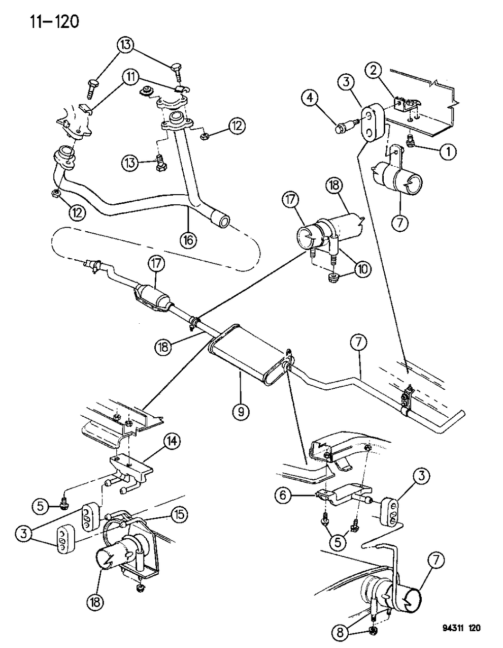 Mopar 52103166 Converter, W/Pipes Mopar 52103166 Converter, W/Pipes