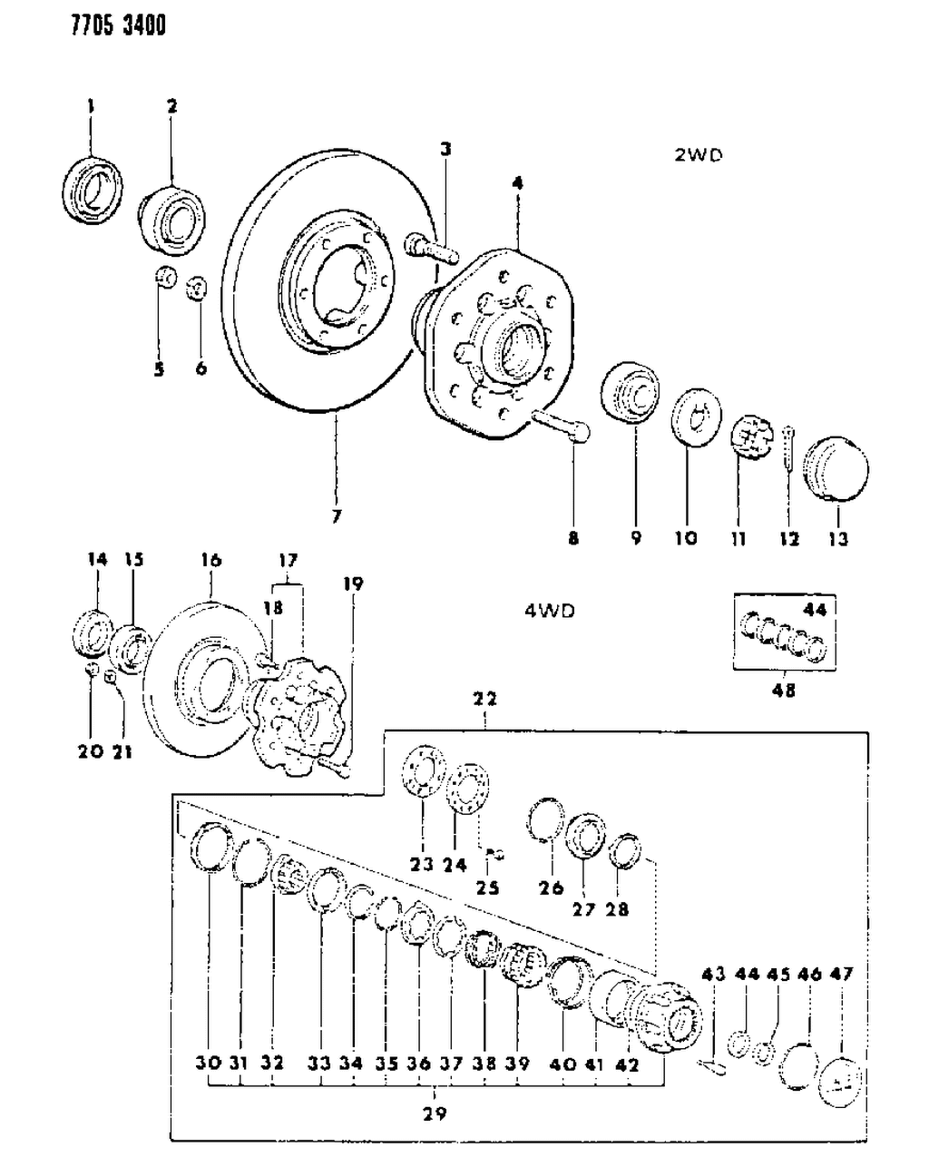 Mopar MB109564 Bearing, Inner Mopar MB109564 Bearing, Inner