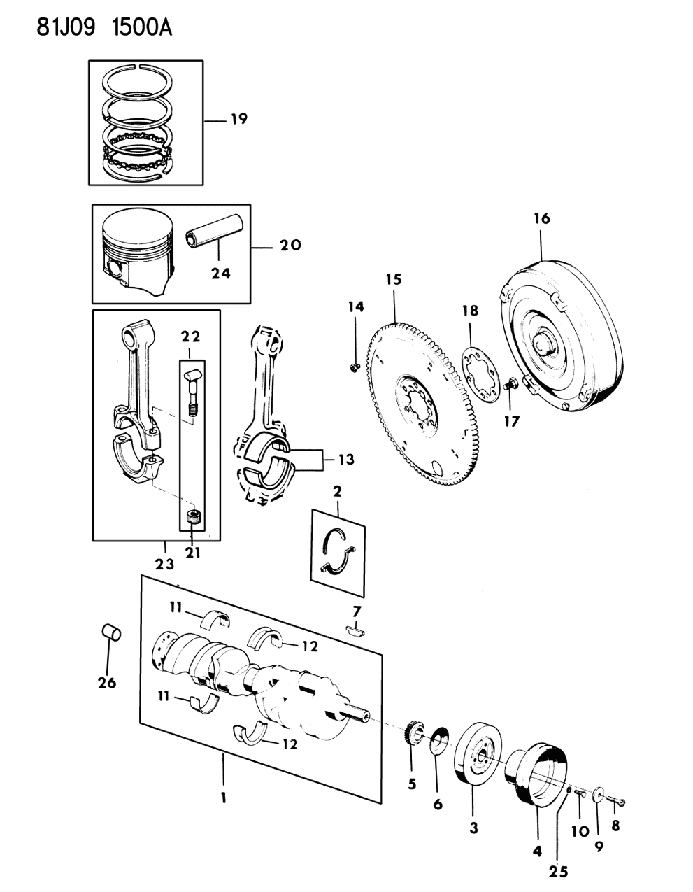 J8125931 Mopar Bearing Package, Main
