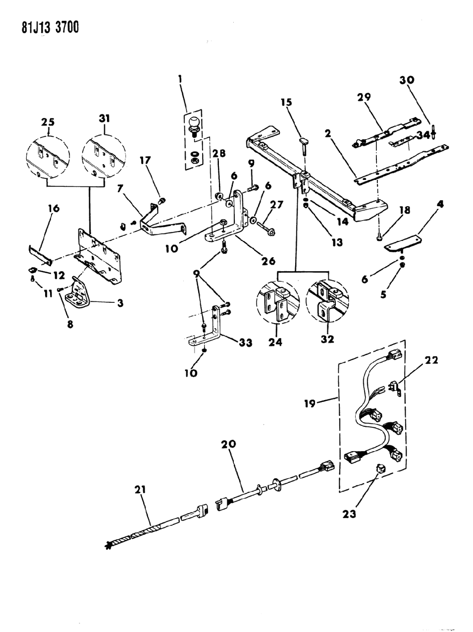 Mopar J3237362 Harness, Trailer Towing Mopar J3237362 Harness, Trailer Towing