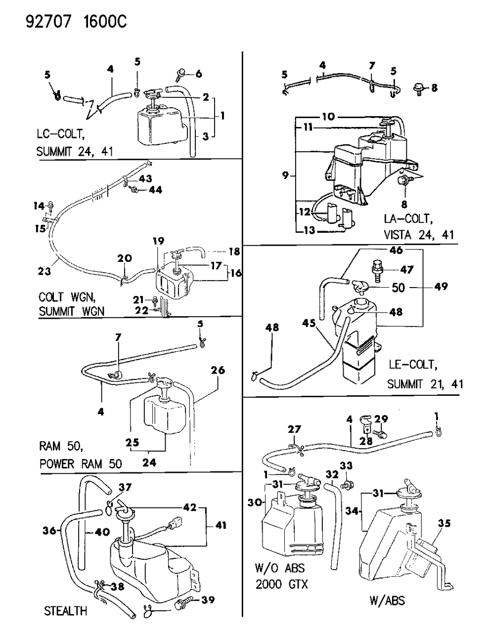 Mopar MB283428 Cap, Condenser Tank 1992